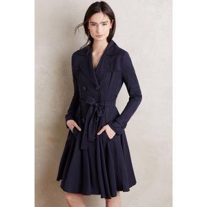 Anthropologie dRa Fayette Trench Coat Navy